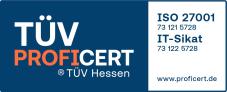 Zertifizierung nach ISO 27001 (ISMS) sowie dem IT-Sicherheitskatalog (SiKAT)